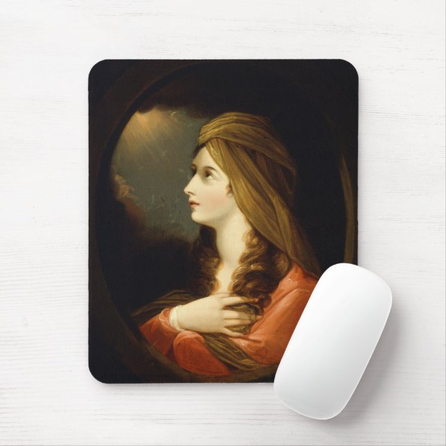 Mousepad Dama da Luz Celestial Temperamental Turbante Verme (Com mouse)