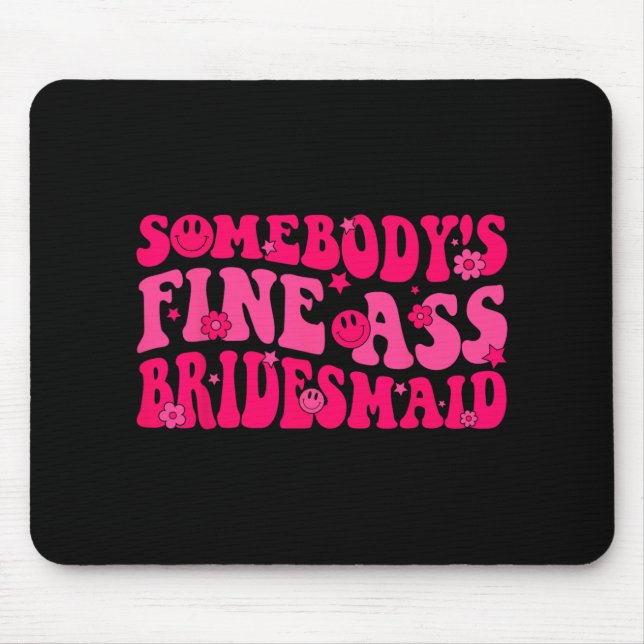 Mousepad Dama de Honra Esquadrão da Noiva Chá de Casa Groov (Frente)