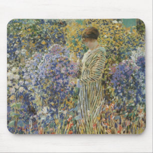 Mousepad Dama num Jardim de Frederick Frieseke, Arte Fino