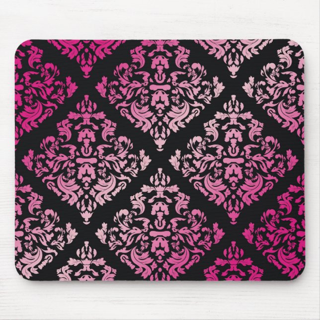 Mousepad damasco 311-Luxuriously cor-de-rosa (Frente)