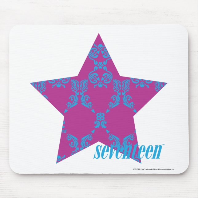 Mousepad Damasco 3 Aqua-Roxos (Frente)