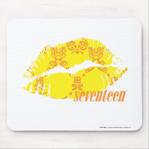 Mousepad Damasco amarelo alaranjado