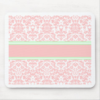 Mousepad Damasco cor-de-rosa