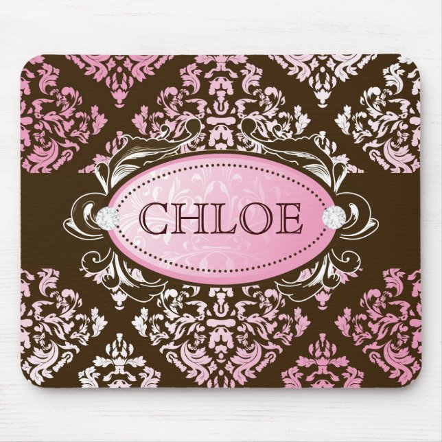 Mousepad damasco cor-de-rosa de 311-Luxuriously Brown (Frente)