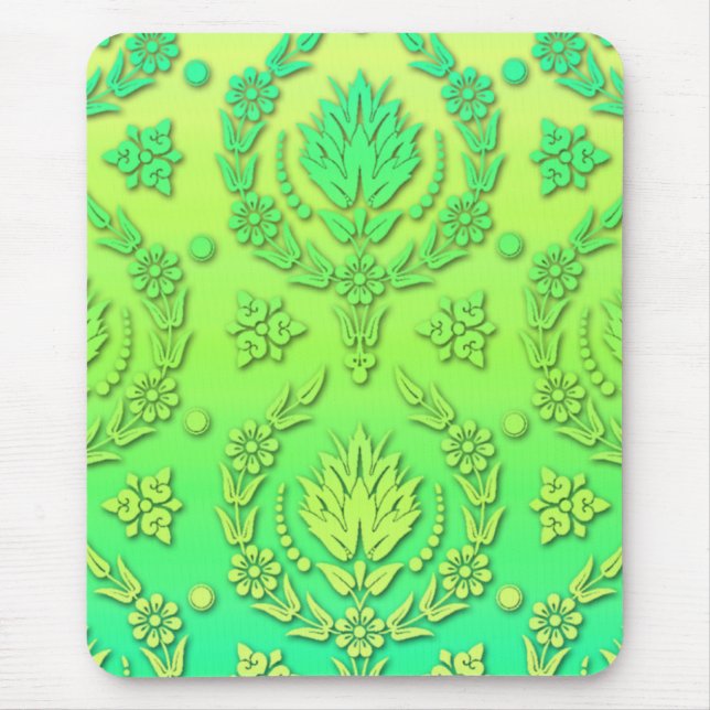 Mousepad Damasco da margarida, INTERRUPTOR ACIMA (Frente)