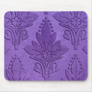 Mousepad DAMASCO DE AMOROSO: PERGAMINHO ENVELHECIDO no ROXO