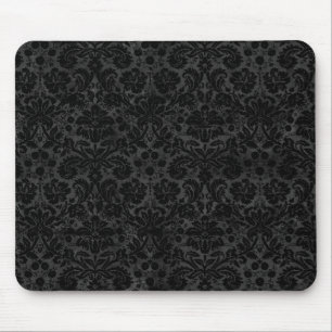 Mousepad Damasco de Carvão Preto