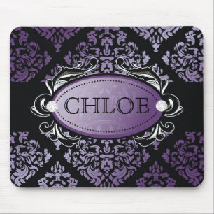 Mousepad damasco do roxo 311-Luxuriously