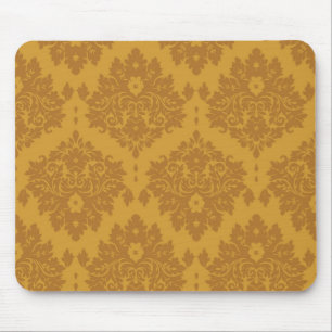 Mousepad Damasco dourado luxuoso