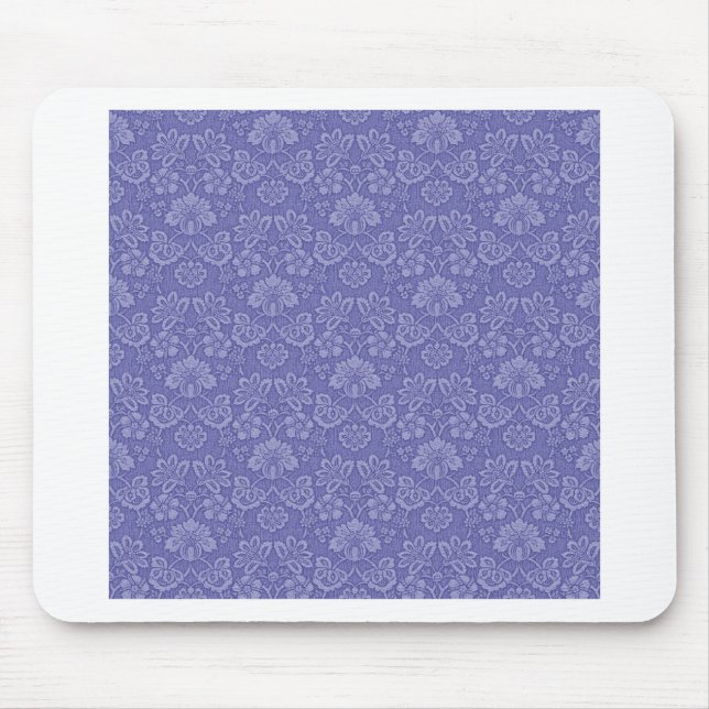 Mousepad Damasco em azul (Frente)