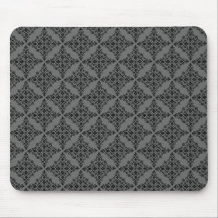 Mousepad Damasco perfeitamente lustrado Mousepad, cinza