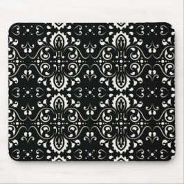 Mousepad Damasco - (preto e branco)