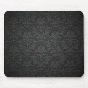 Mousepad Damasco preto elegante