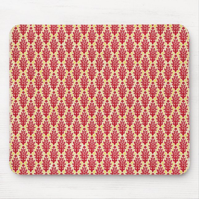 Mousepad damask07-redyellow RED YELLOW TEMP COR DAMASCO (Frente)