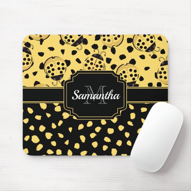 Mousepad Damybugs Amarelos (Com mouse)