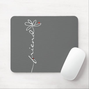 Mousepad Damybugs sobre Doddle Daisy na Cinza