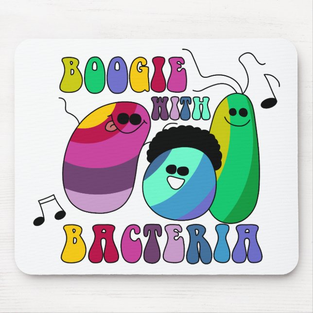 Mousepad Dança com bactérias (Frente)