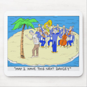 Mousepad Dança com Palmeiras Camisetas Engraçadas Presentes