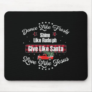 Mousepad Dança Como Um Brilho Sorridente Como Rudolph Amor