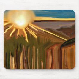 Mousepad Dança da Arte Abstrato dos Cactos