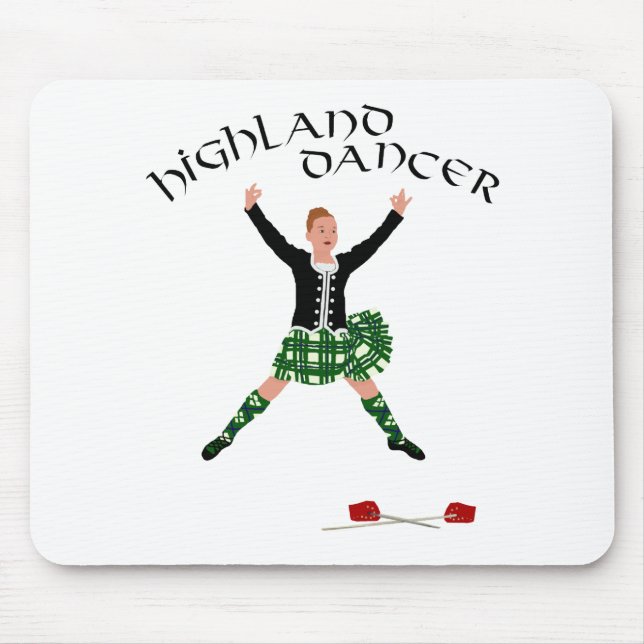 Mousepad Dança da Espada Highland Dancer Ghillie Callum (Frente)