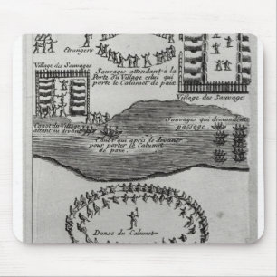 Mousepad Dança da tubulação de paz do Iroquois