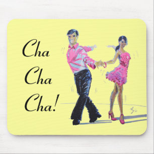 Mousepad Dança de salão de baile de Cha Cha Cha