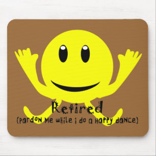 Mousepad DANÇA FELIZ AMARELA "aposentada"