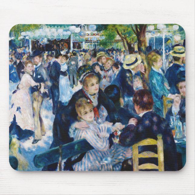 Mousepad Dança no Moulin de la Galette Auguste Renoir (Frente)