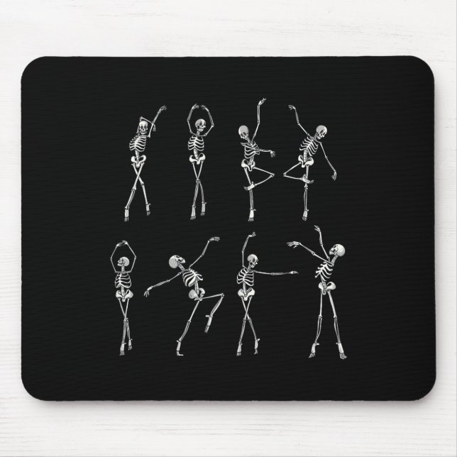 Mousepad Dançando Esqueleto Llerinas Halloween Costume Llet (Frente)