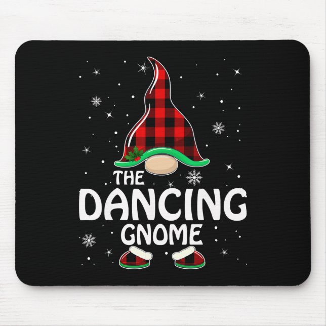 Mousepad Dançando Gnomo Buffalo Xadrez Correspondente Crist (Frente)