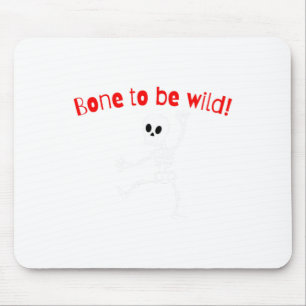 Mousepad Dançando Skeleton Halloween Engraçado Bone Wild
