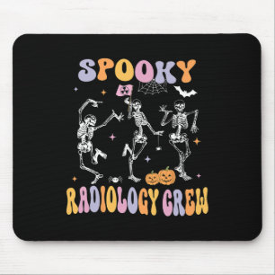 Mousepad Dançando Skeleton Spooky Radiologia Tripulação X-r