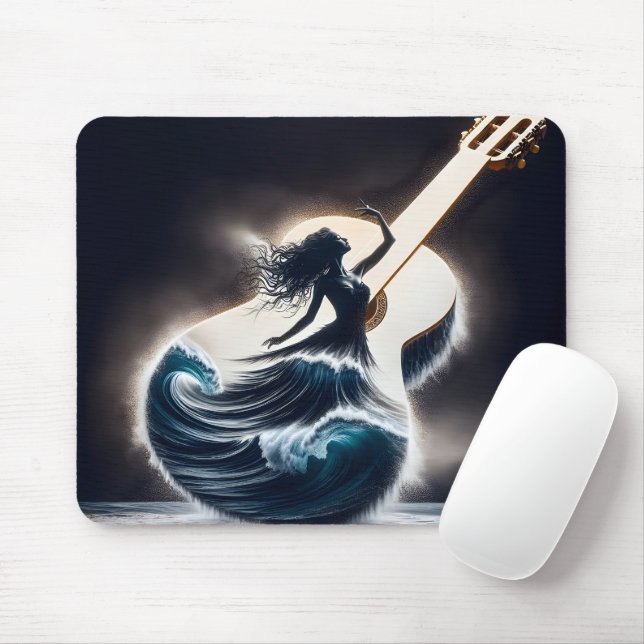 Mousepad Dançarina de Violão de Exposição Dupla (Com mouse)