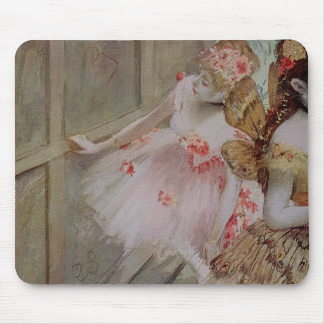 Mousepad Dançarino contra um palco liso, c.1880 de Edgar (Frente)
