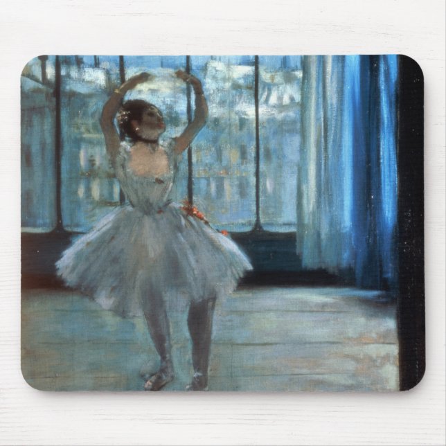 Mousepad Dançarino de Edgar Degas | na frente de uma janela (Frente)