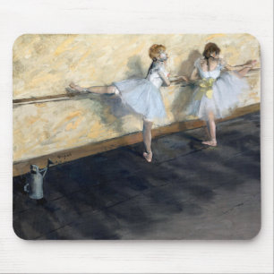 Mousepad Dançarinos Praticando no Barre, Edgar Degas