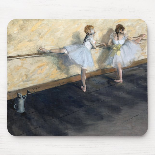 Mousepad Dançarinos Praticando no Barre, Edgar Degas (Frente)