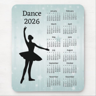 Mousepad Dance 2026 Calendar 
