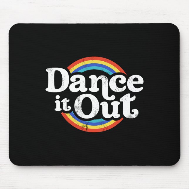 Mousepad Dance Dançando Dançarinas Engraçadas Dançando Danç (Frente)