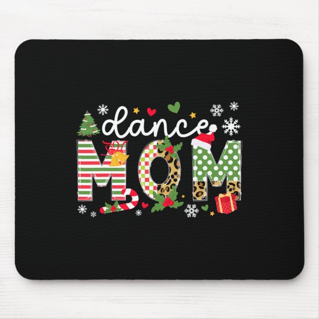 Mousepad Dance Mãe Dançarina de Natal Festa de Mãe Xmas (Frente)