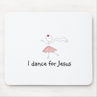 Mousepad danceforhim, eu danço para Jesus