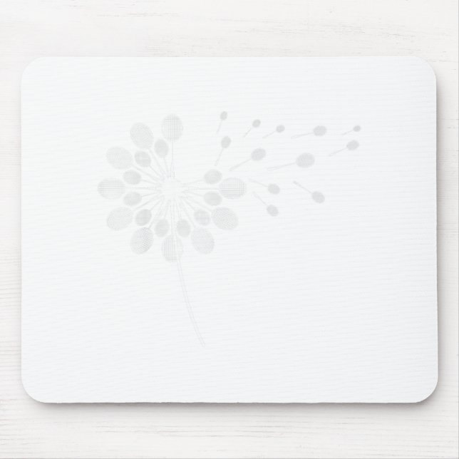 Mousepad Dandelion Badminton Racket Shirt Jogador de Badmin (Frente)