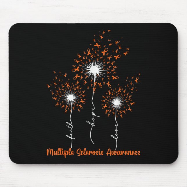 Mousepad Dandelion Faith Hope ama Múltipla Esclerose (Frente)