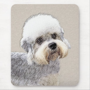 Mousepad Dandie Dinmont Terrier pintando arte canina origin