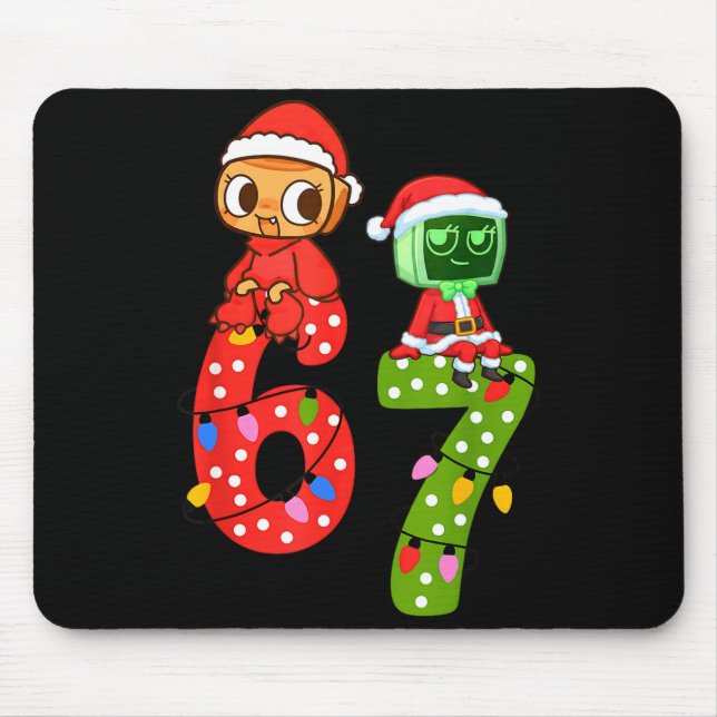 Mousepad Dandy Bruh 67 Days Meme Humor 6 7 Shelly World Six (Frente)
