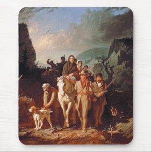 Mousepad Daniel Boone escoltando colonos