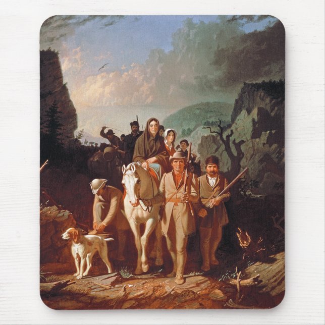 Mousepad Daniel Boone escoltando colonos (Frente)