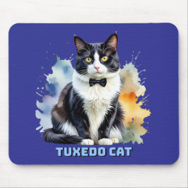 Mousepad Dapper Tuxedo Cat