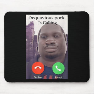 Mousepad Daquavious Pork Chama-Se Meme John Pork Meme
